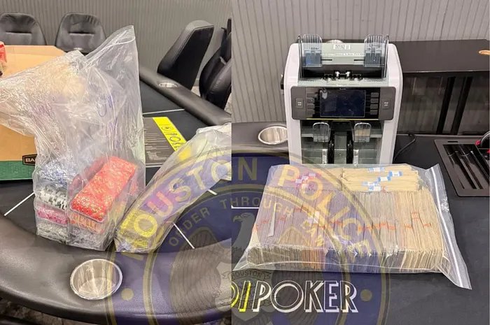 Houston Police Raid 101 Poker Club in Katy, Seize Over $118,000 and Arrest Four
