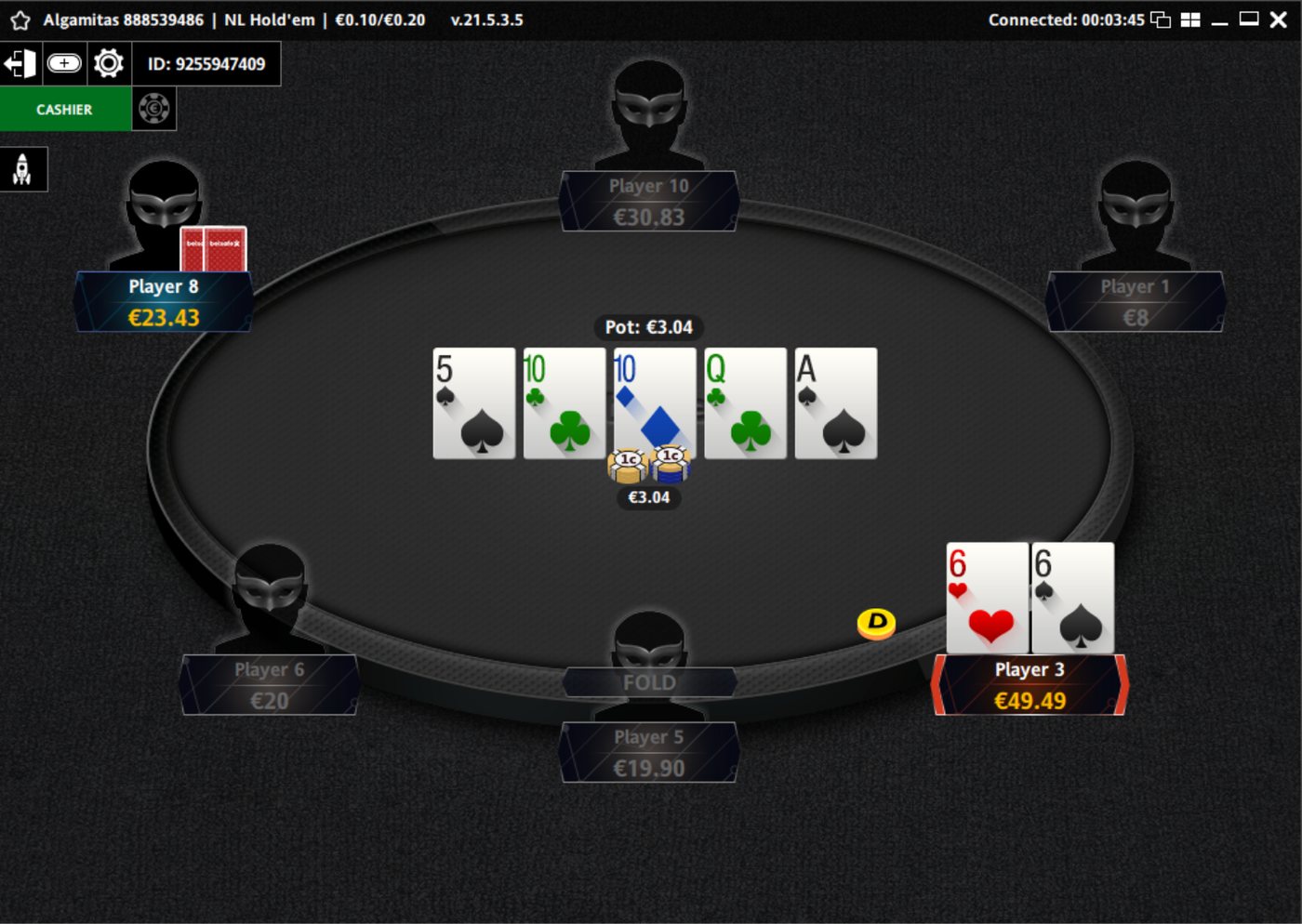 Betsafe Poker in the client